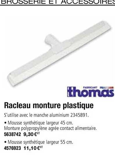 racleau monture plastique thomas