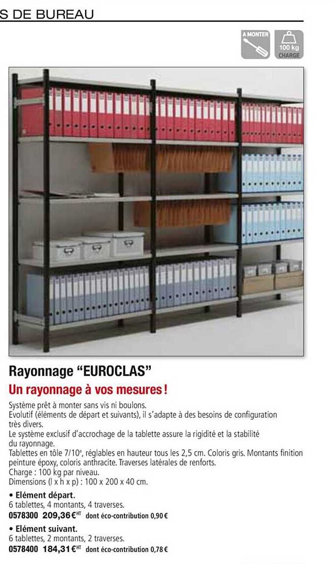 rayonnage euroclas