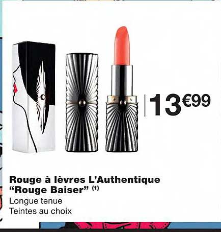 rouge à lèvres l'authentique "rouge baiser"