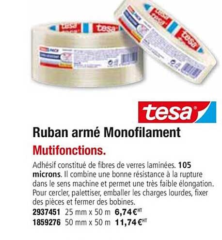 ruban armé monofilament mutifonctions tesa