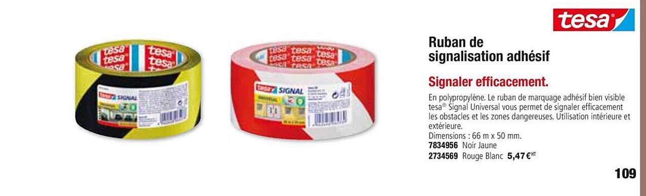 Ruban De Signalisation Adhésif Tesa