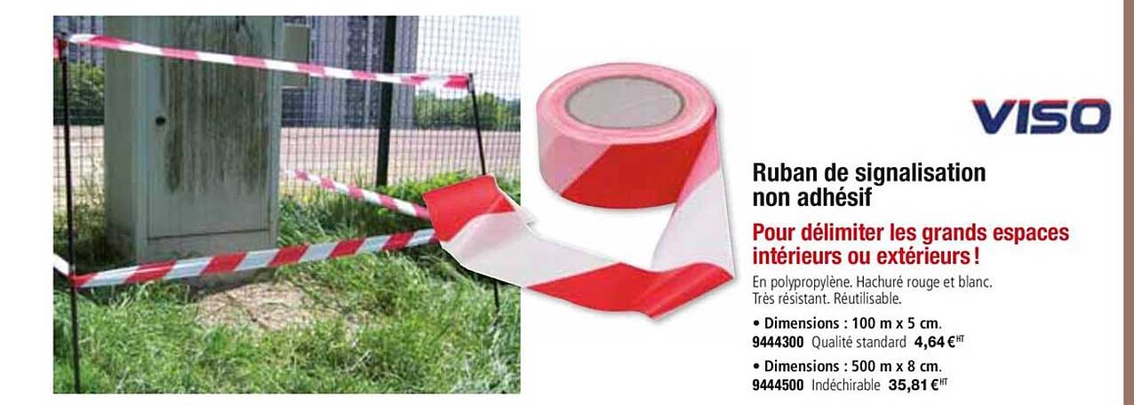 ruban de signalisation non adhésif viso