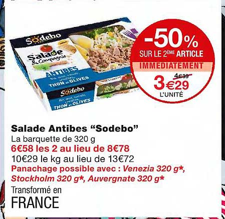 Salade Antibes "sodebo"
