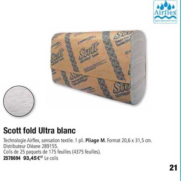 scott fold ultra blanc airflex