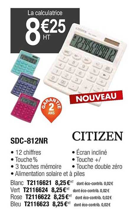 Sdc 812nr Citizen