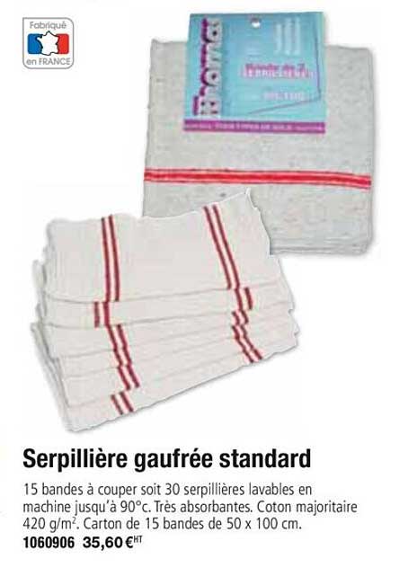 serpillière gaufrée standard