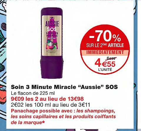 Soin 3 Minute Miracle "aussie" Sos
