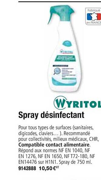 Spray Désinfectant Wyritol