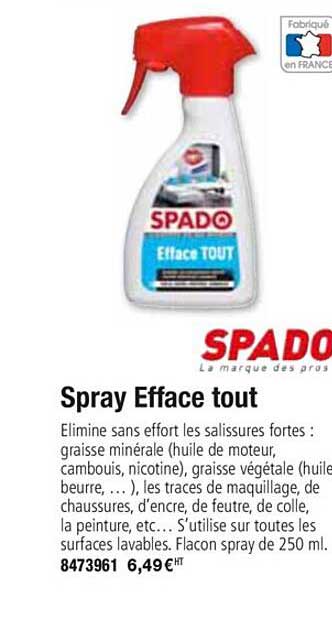 spray efface tout spado