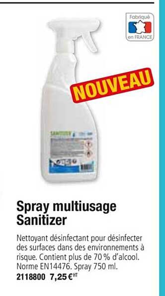 spray multiusage sanitizer