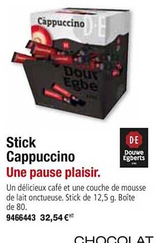stick cappuccino douwe egderts