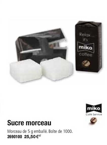 sucre morceau miko