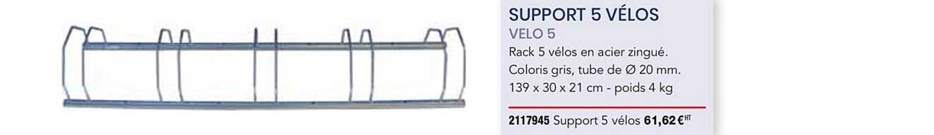 support 5 vélos velo 5