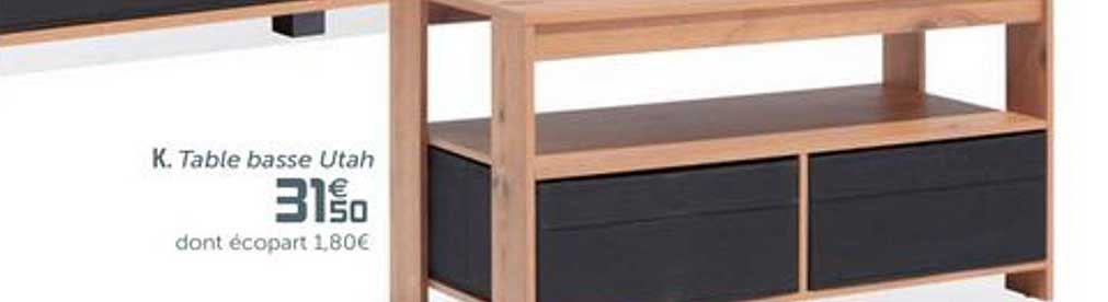 table basse utah