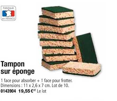tampon sur éponge
