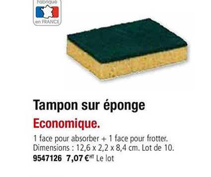 tampon sur éponge économique