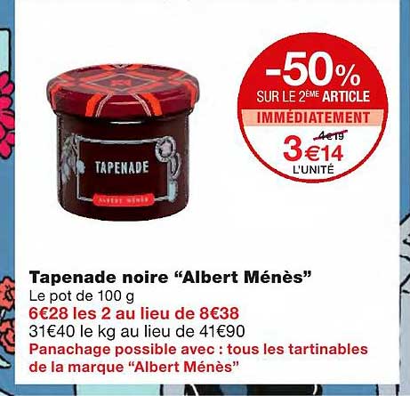 tapenade noire "albert ménès"
