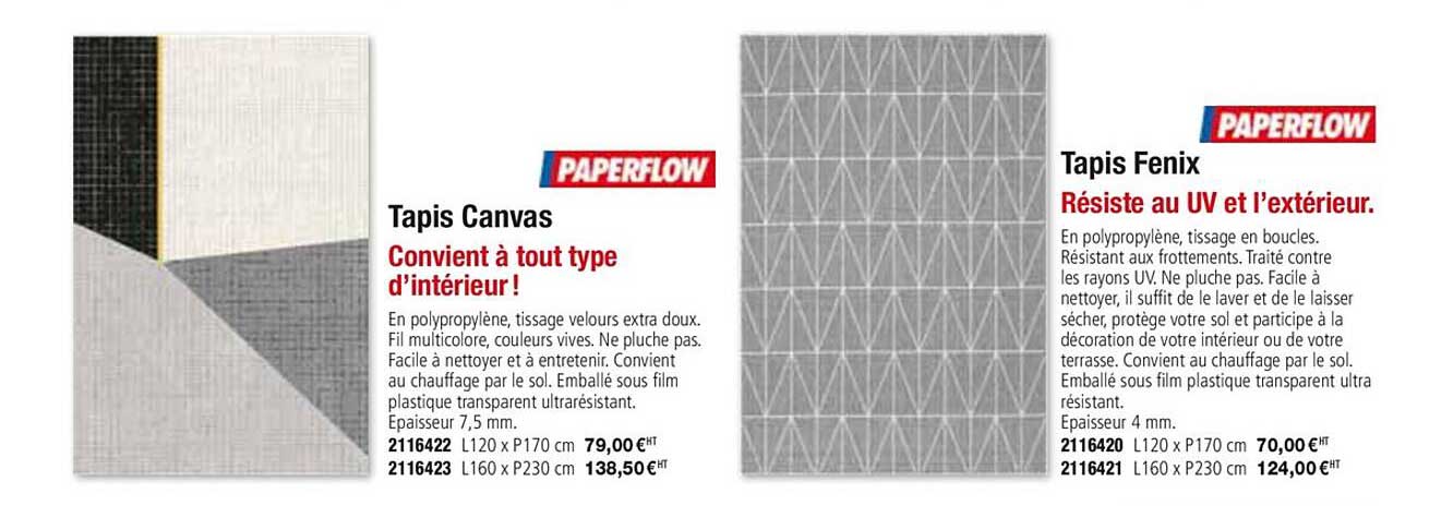 tapis canvs paperflow tapis fenix paperflow