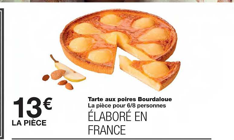 Tarte Aux Poires Bourdaloue