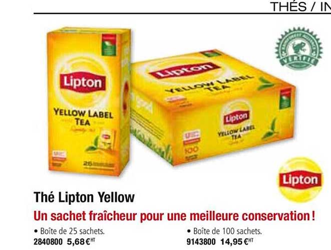 thé lipton yellow