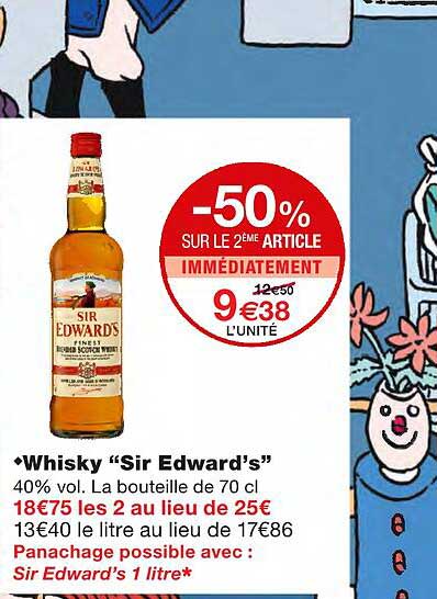 whisky "sir edward's"