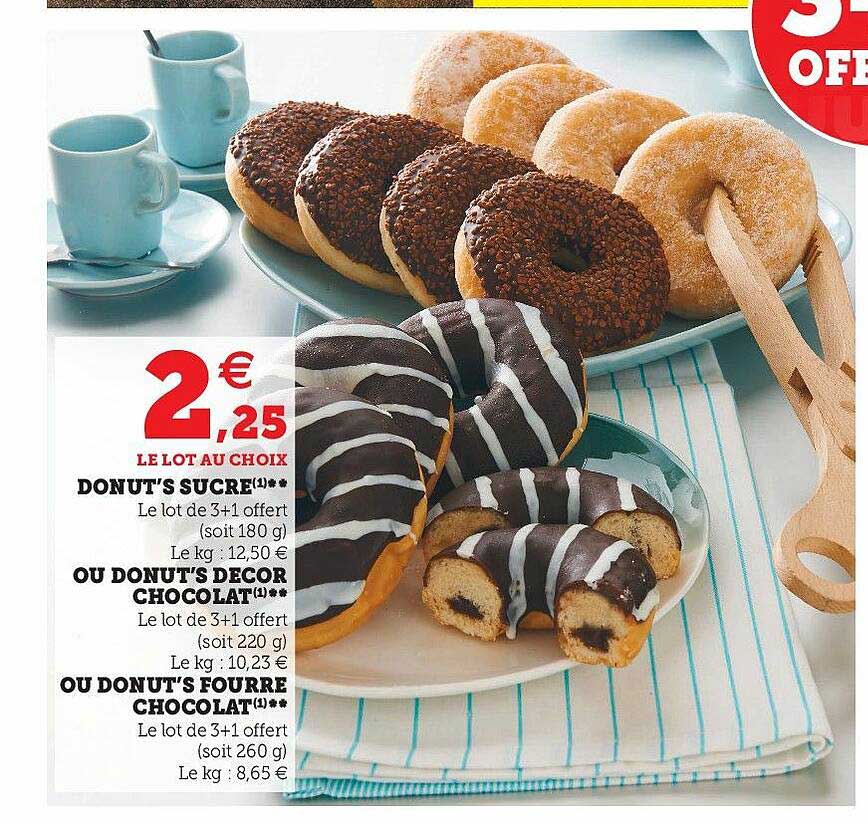 Donut's Sucré Ou Donut's Décor Chocolat Ou Donut's Fourré Chocolat