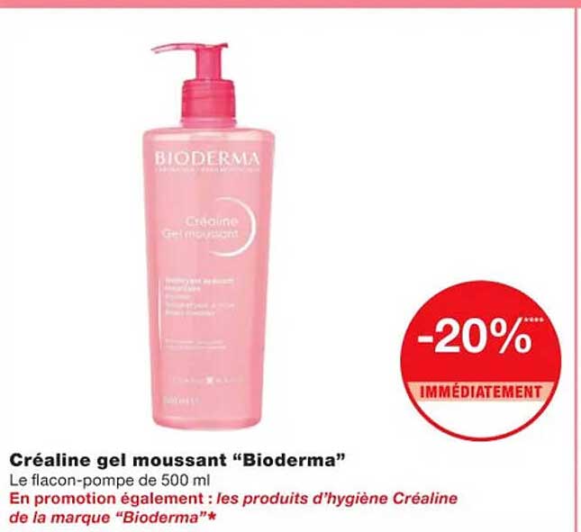 créaline gel moussant "bioderma"