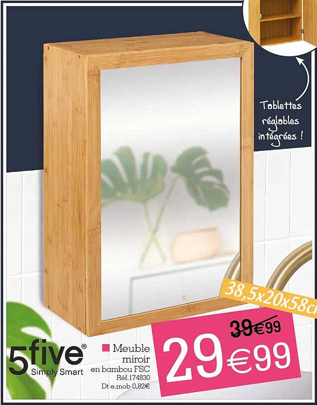 meuble miroir 5five simply smart
