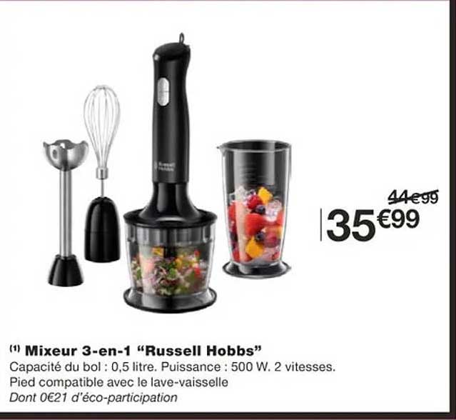 mixeur 3-en-1 "russell hobbs"