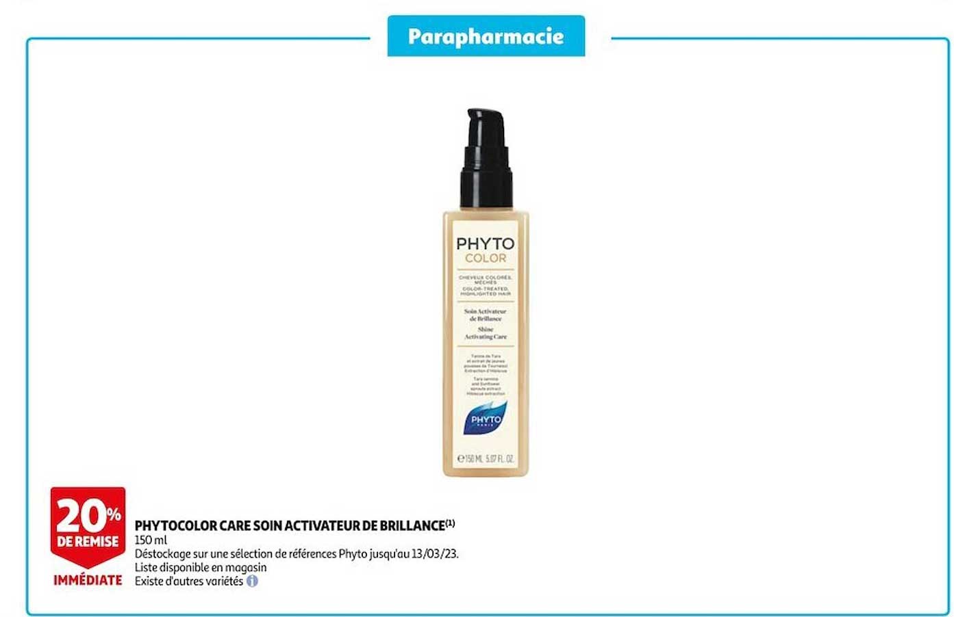 phytocolor care soin activateur de brillance