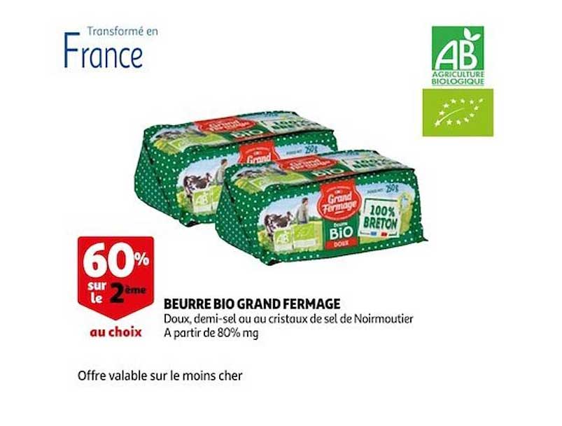 beurre bio grand fermage