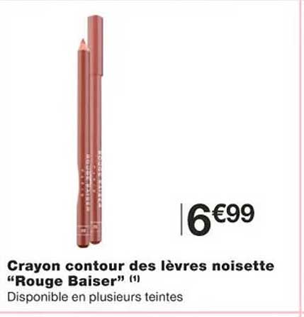 crayon contour des lèvres noisette "rouge baiser"