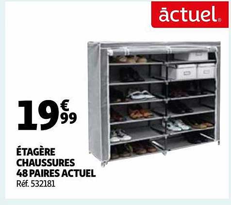 étagère Chaussures 48 Paires Actuel
