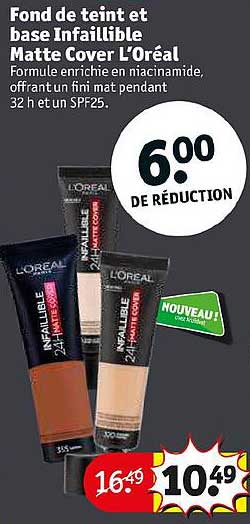 fond de teint et base infaillible matte cover l'oréal