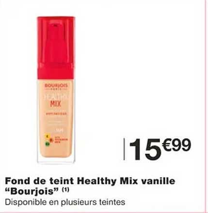 fond de teint healthy mix vanille "bourjois"