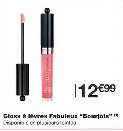 gloss à lèvres fabuleux "bourjois"