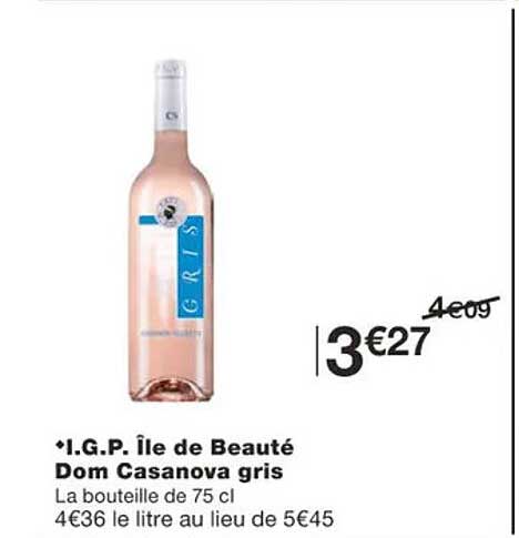 i.g.p. île de beauté dom casanova gris