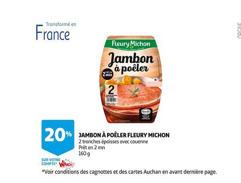 jambon à poêler fleury michon