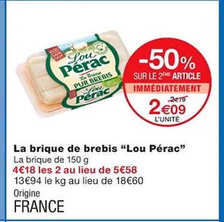 la brique de brebis "lou pérac"