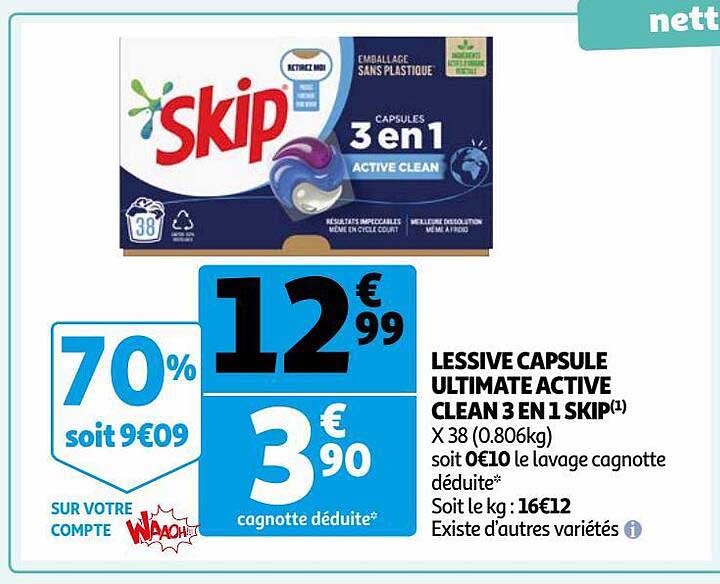Lessibe Capsule Ultimate Active Clean 3en1 Skip