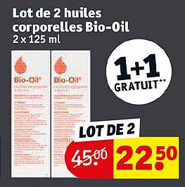 Lot De 2 Huiles Corporelles Bio-oil
