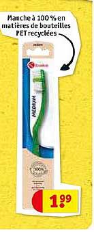 manche à 100% en matières de bouteilles pet recyclées