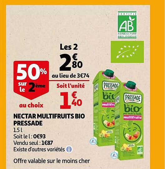Nectar Multifruits Bio Pressade