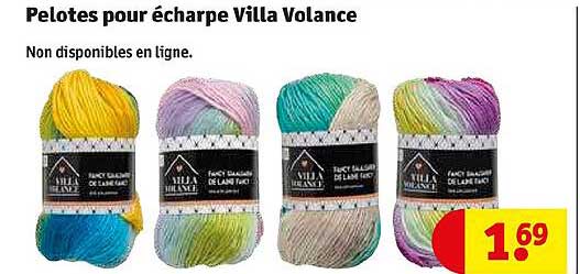 pelotes pour écharpe villa volance