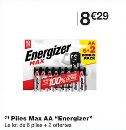Piles Max Aa "energizer"