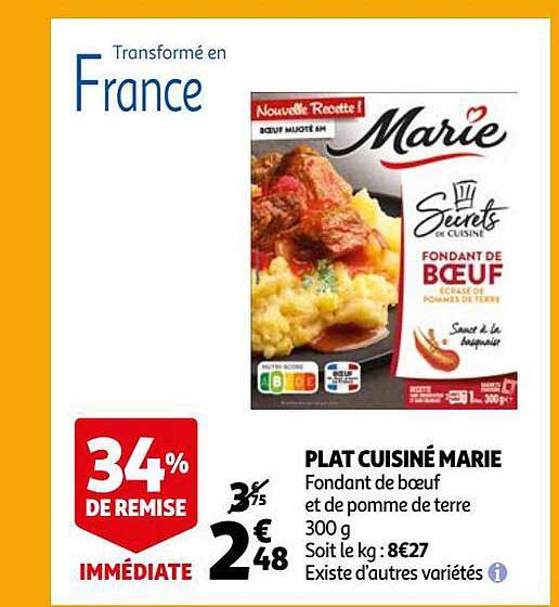 Plat Cuisiné Marie