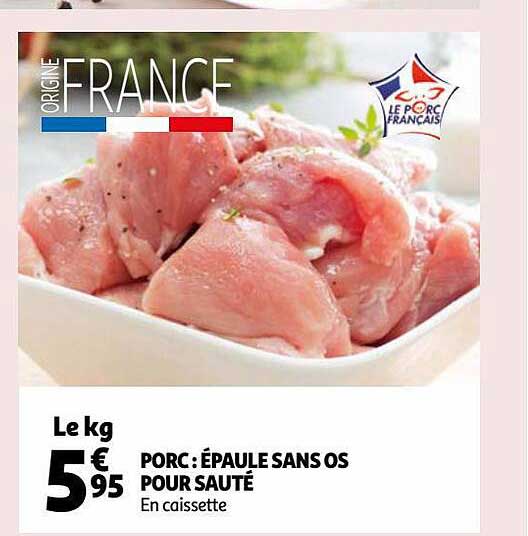 Porc : épaule Sans Os Pour Sauté