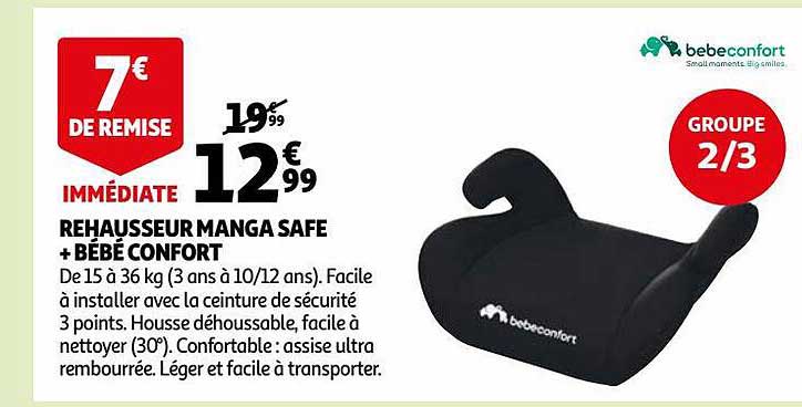 Rehausseur Manga Safe + Bébé Confort