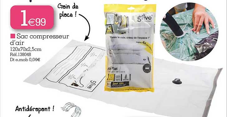 sac compresseur d'air 5five simply smart