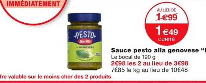 sauce pesto alla genovese